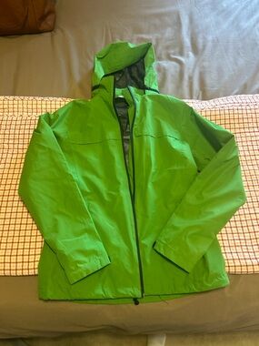 Port Authority Lime Green Hooded Women's Jacket
